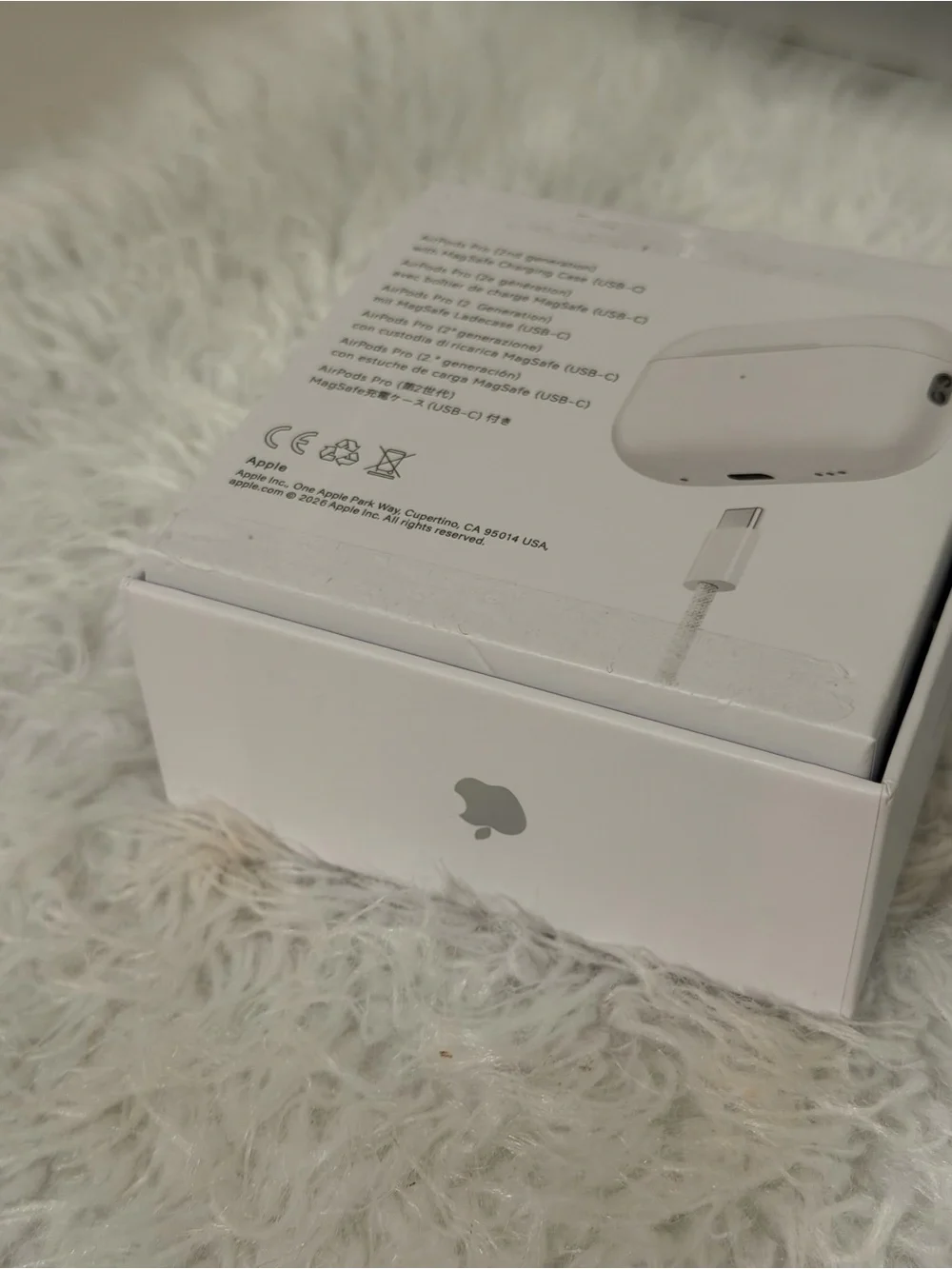 Apple AirPods Pro 2 (White) - Wireless Noise-Cancelling Earbuds New/Open box